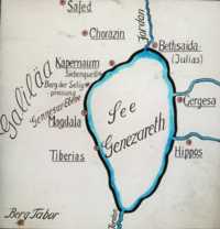Karte vom See Genezareth