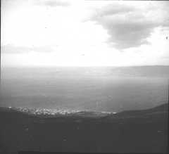 Blick auf Tiberias und den See Genezareth